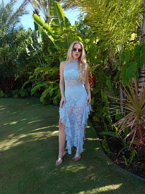 Vestido Meirinha, cor SKY, foto 1 de 2